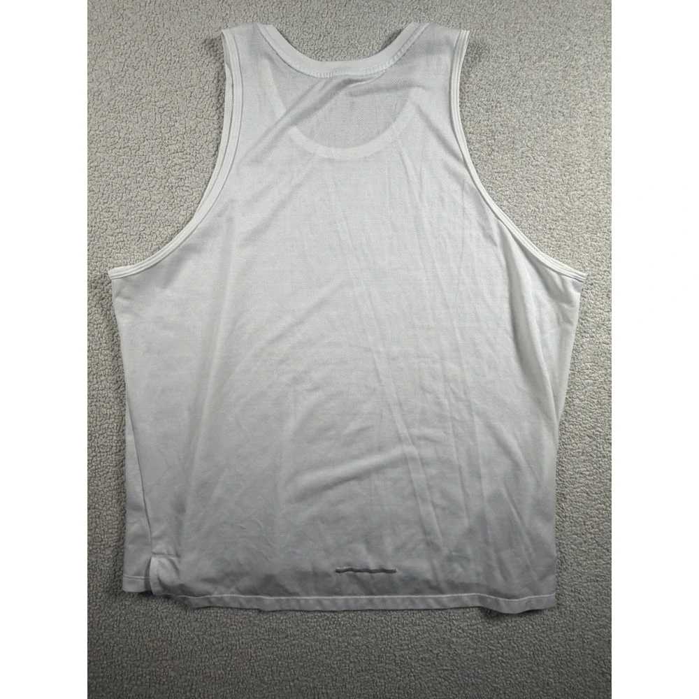 Nike Dri-FIT Running Tank Top Mens XXL White Sleeveless Athletic Workout